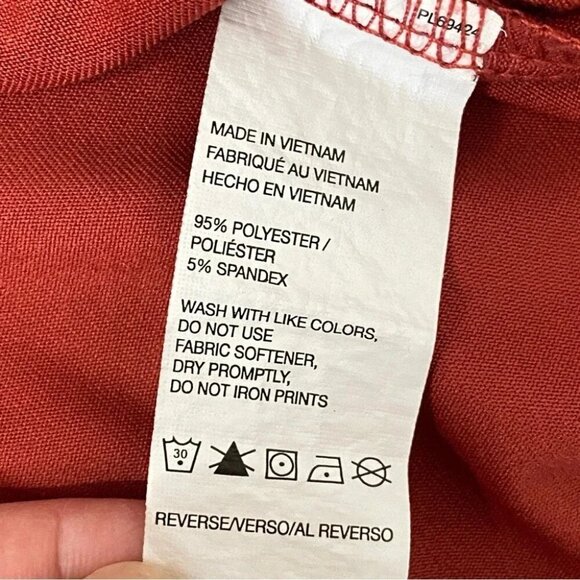 IZOD Men's Golf Polo in Salmon and Navy Size L - Short Sleeve with stretch - Picture 15 of 15